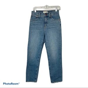 Madewell Classic Straight Leg High Rise Jeans 25